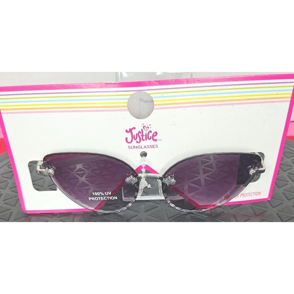Justice Sunglasses Girls Mirrored 100%‎ UV Protection NEW